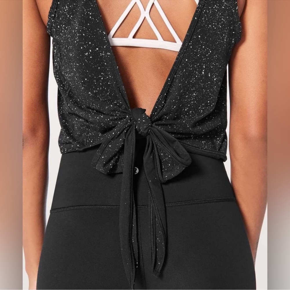 Lululemon It’s A Tie Tank in Splatter Dye Black